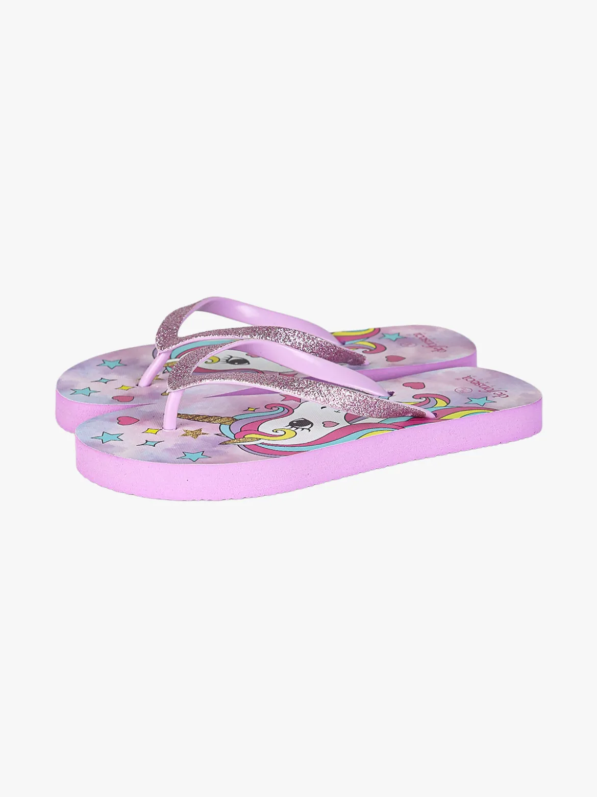 De Fonseca Infradito unicorno da bambina in gomma - lilla