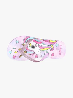 De Fonseca Infradito unicorno da bambina in gomma - lilla
