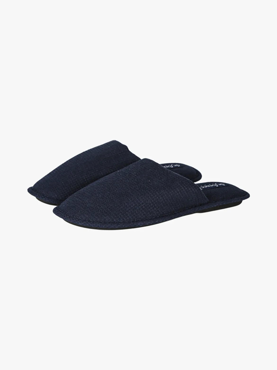 De Fonseca Pantofole da uomo in tessuto a nido d'ape - blu scuro