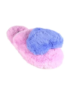 De Fonseca Pantofole donna in ecopelo con cuore applicato