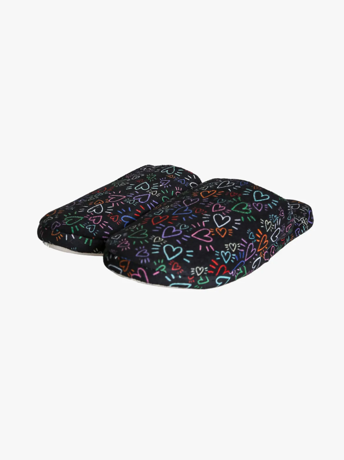 De Fonseca Pantofole donna invernali cuori - nero