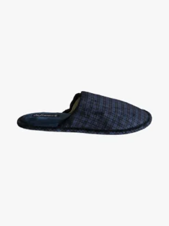 De Fonseca Pantofole uomo a quadretti - blu scuro