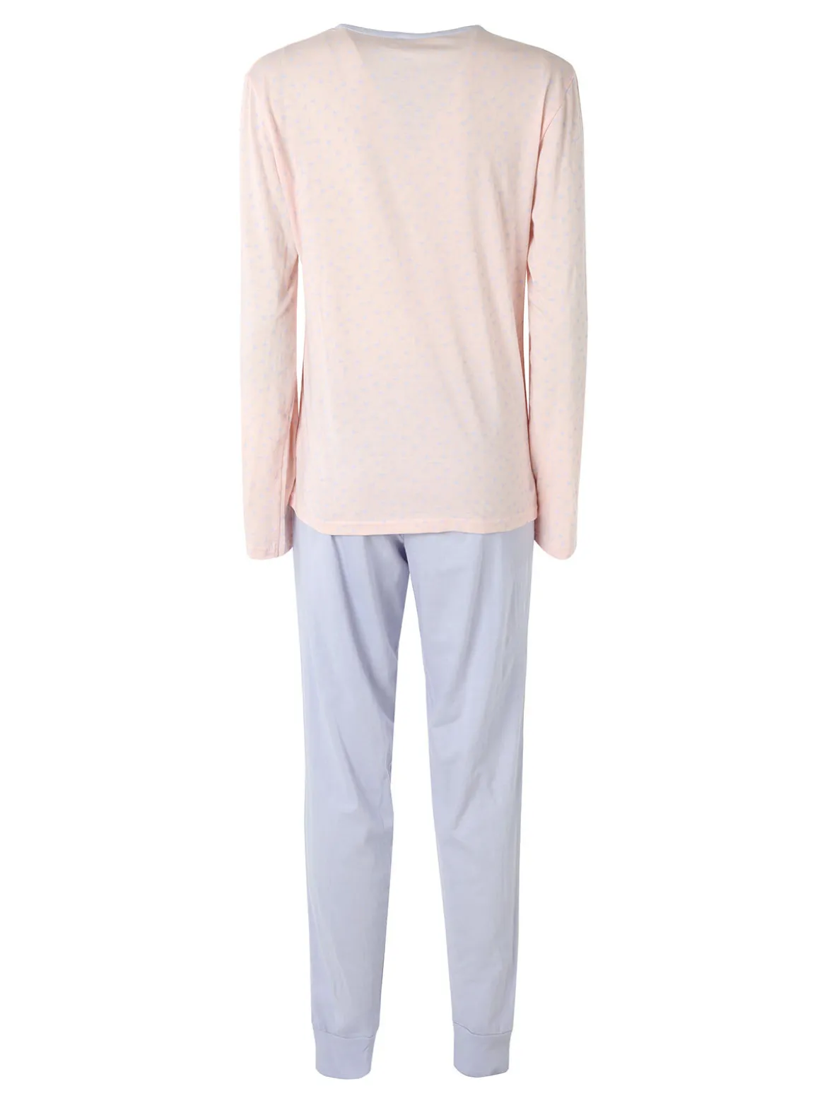 De Fonseca Pigiama lungo da donna in cotone con stampe - lilla