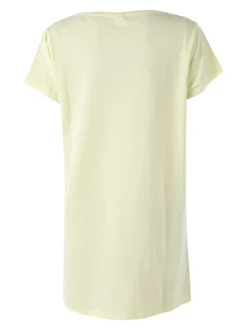 Disney Lilo & Stitch Maxi t-shirt da donna in cotone a maniche corte con stampa disegno - giallo