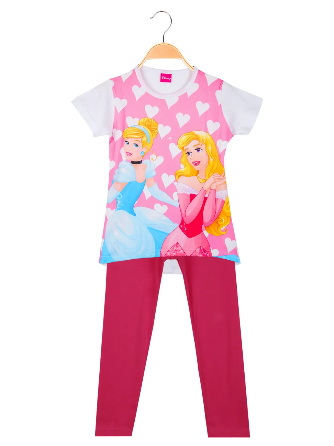 Disney Princess Completo corto da bambina con leggings