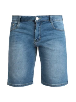 3-D Jeans Bermuda elasticizzato in jeans da uomo