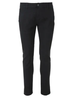 3-D Jeans Pantaloni da uomo slim fit in cotone - nero