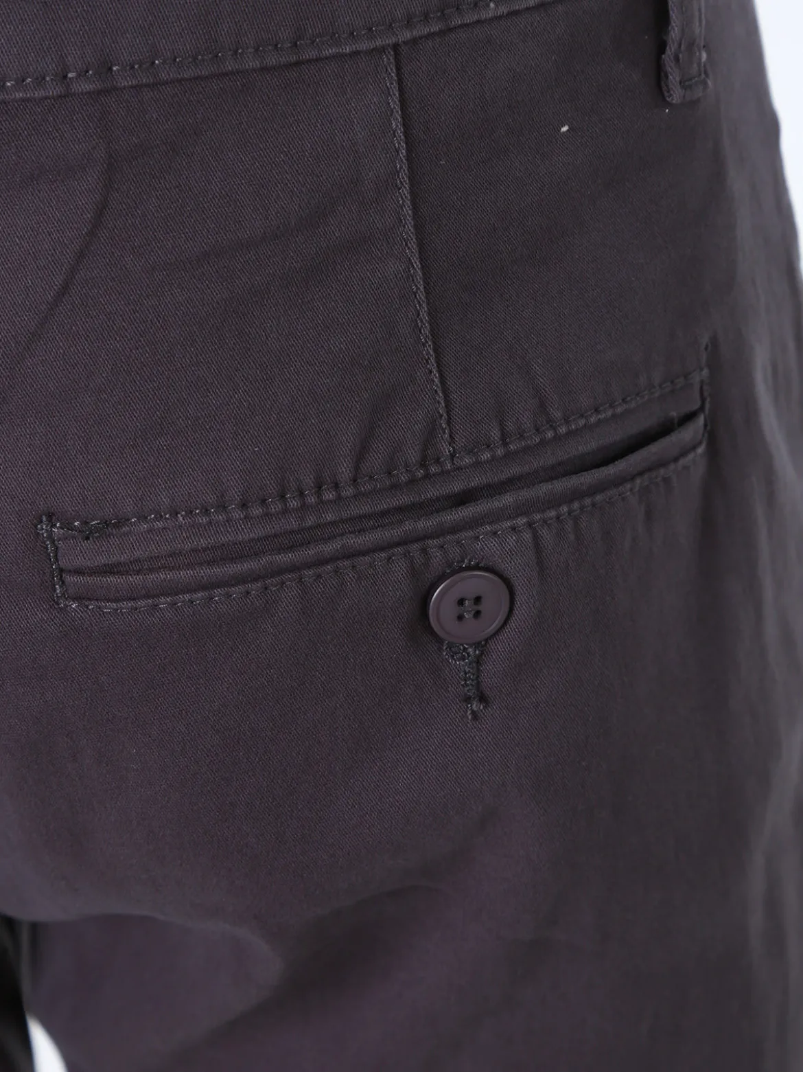 3-D Jeans Pantaloni da uomo slim fit in cotone taglie grandi - grigio scuro