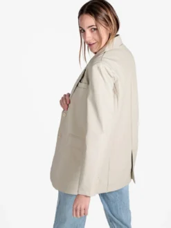 Ellen Rose Giacca donna in ecopelle con bottoni