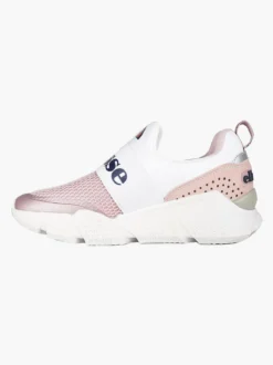 Ellesse Scarpe slip on in tessuto con zeppa