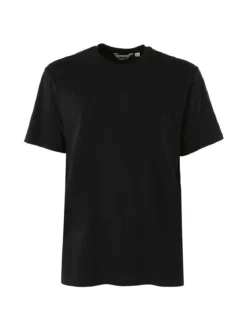 Ellesse T-shirt girocollo da uomo in cotone con logo - nero