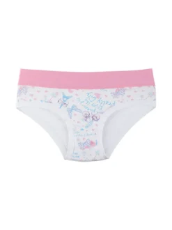 Emy Bimba Slip in cotone da bambina con stampe