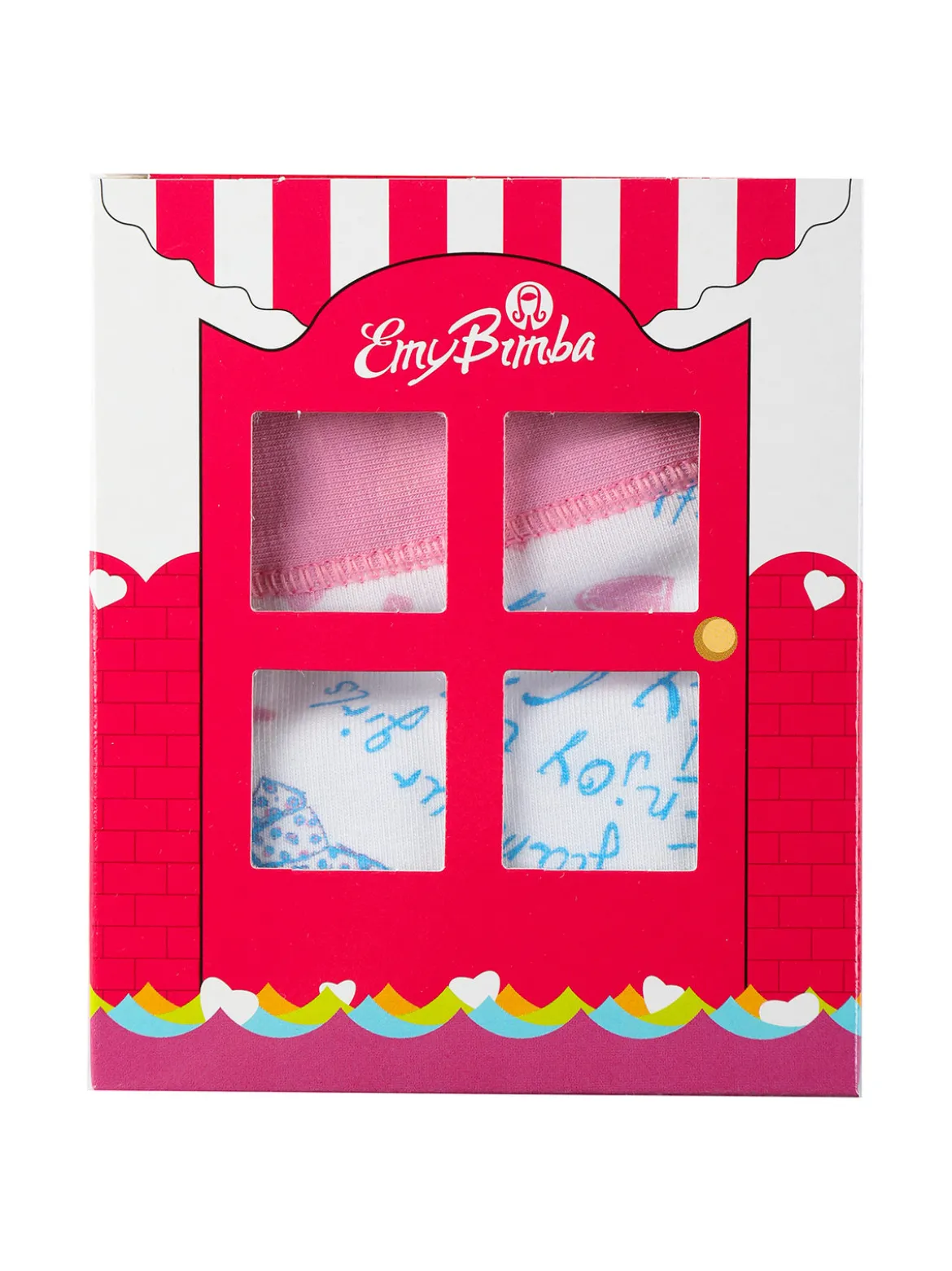 Emy Bimba Slip in cotone da bambina con stampe