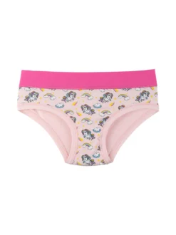 Emy Bimba Slip in cotone da bambina con unicorni
