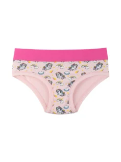 Emy Bimba Slip in cotone da bambina con unicorni