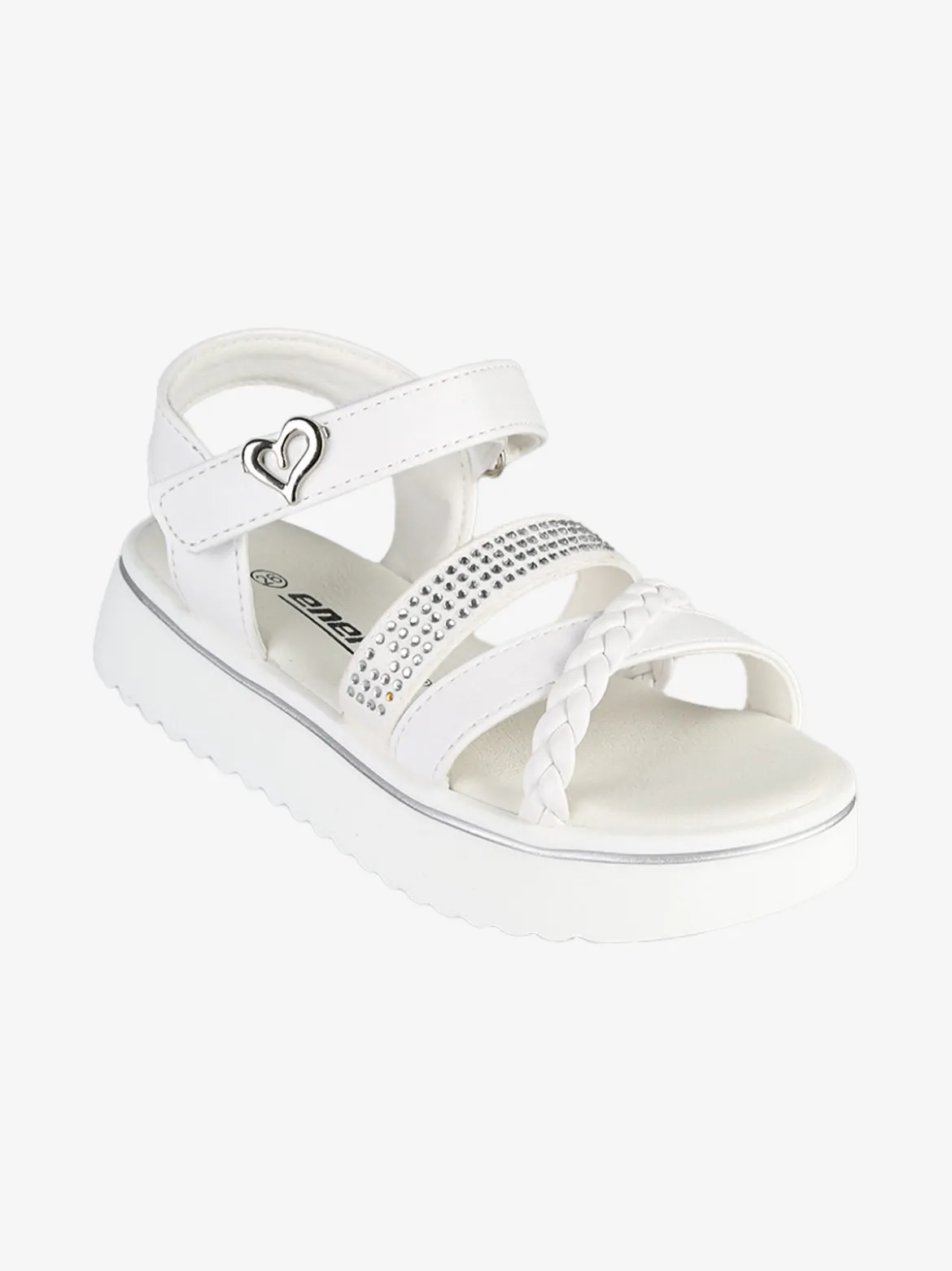 Energy Sandali da bambina con platform e cinturino a strappo