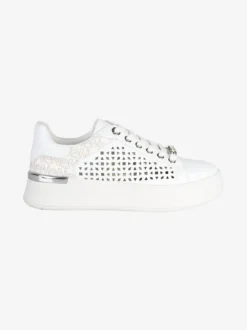 Energy Sneakers donna con lacci e zip e dettaglio strass