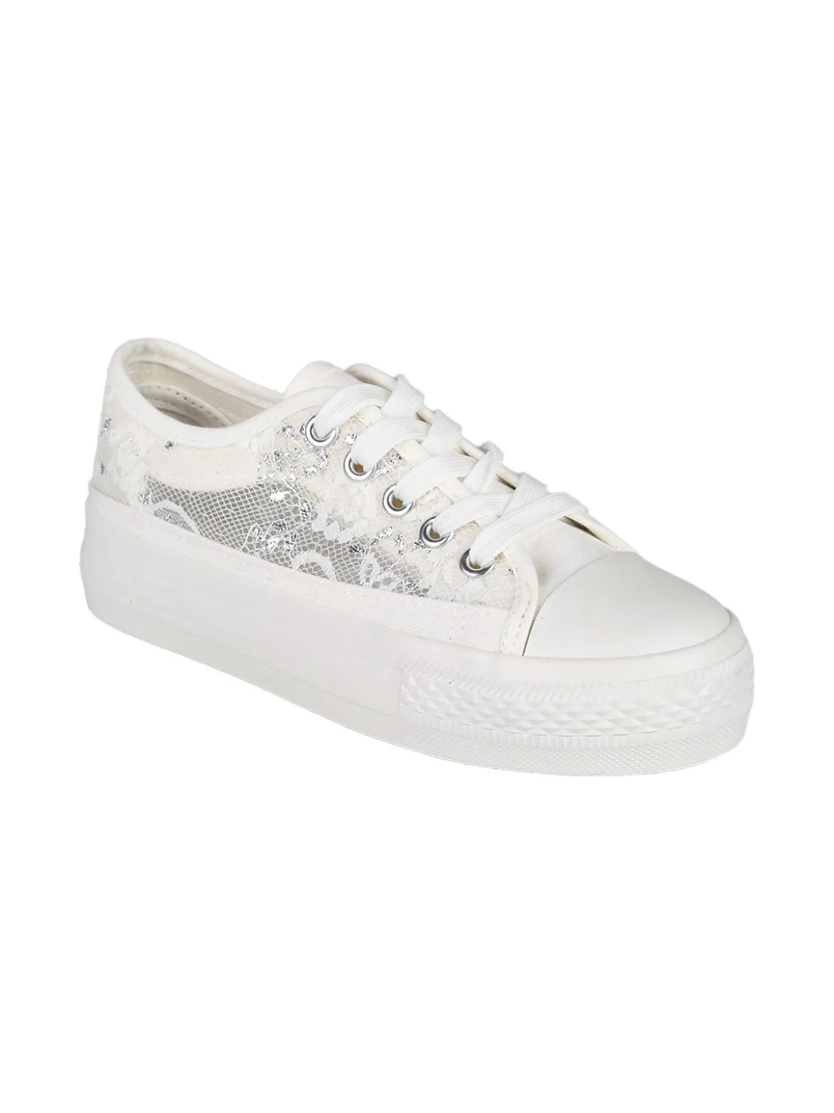 Energy Sneakers ragazza con platform in pizzo