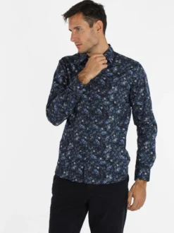 Enos Camicia uomo a maniche lunghe con stampe