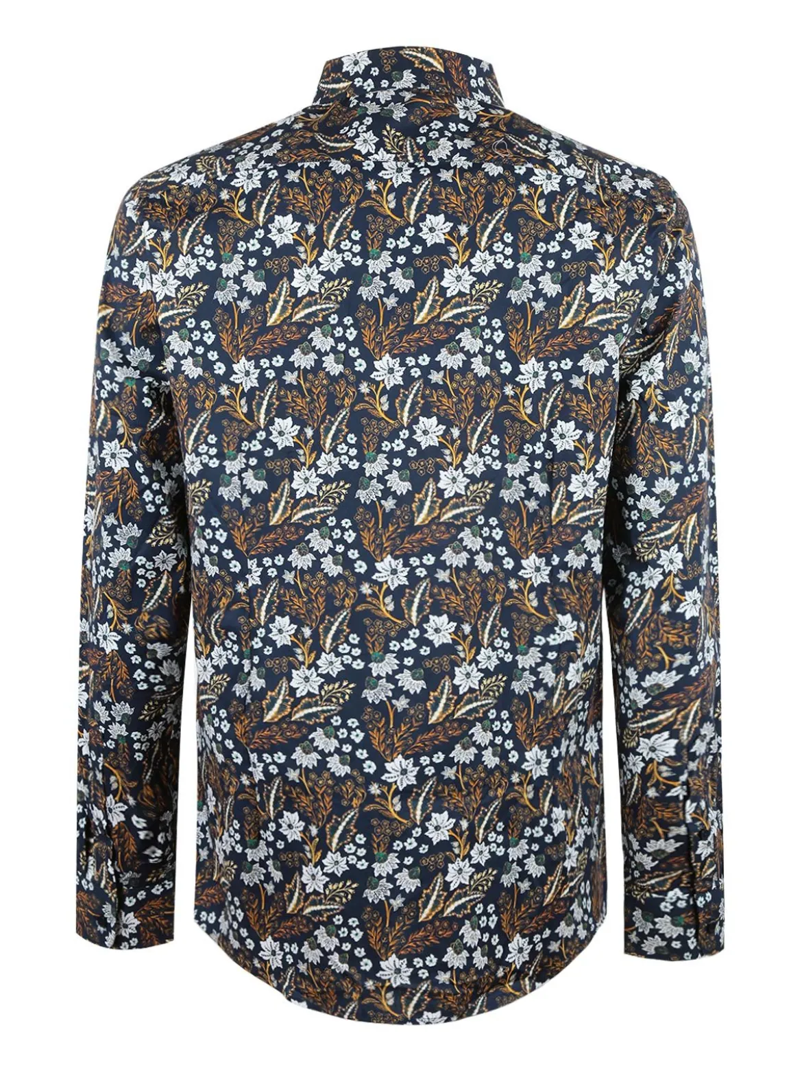 Enos Camicia uomo slim fit in cotone con stampe floreali