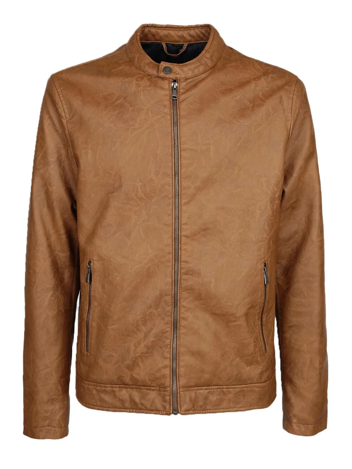 Enos Jeans Giacca ecopelle imbottita