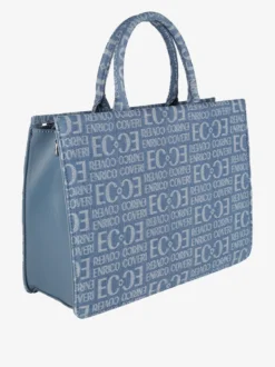Enrico Coveri Borsa donna in jeans con doppi manici