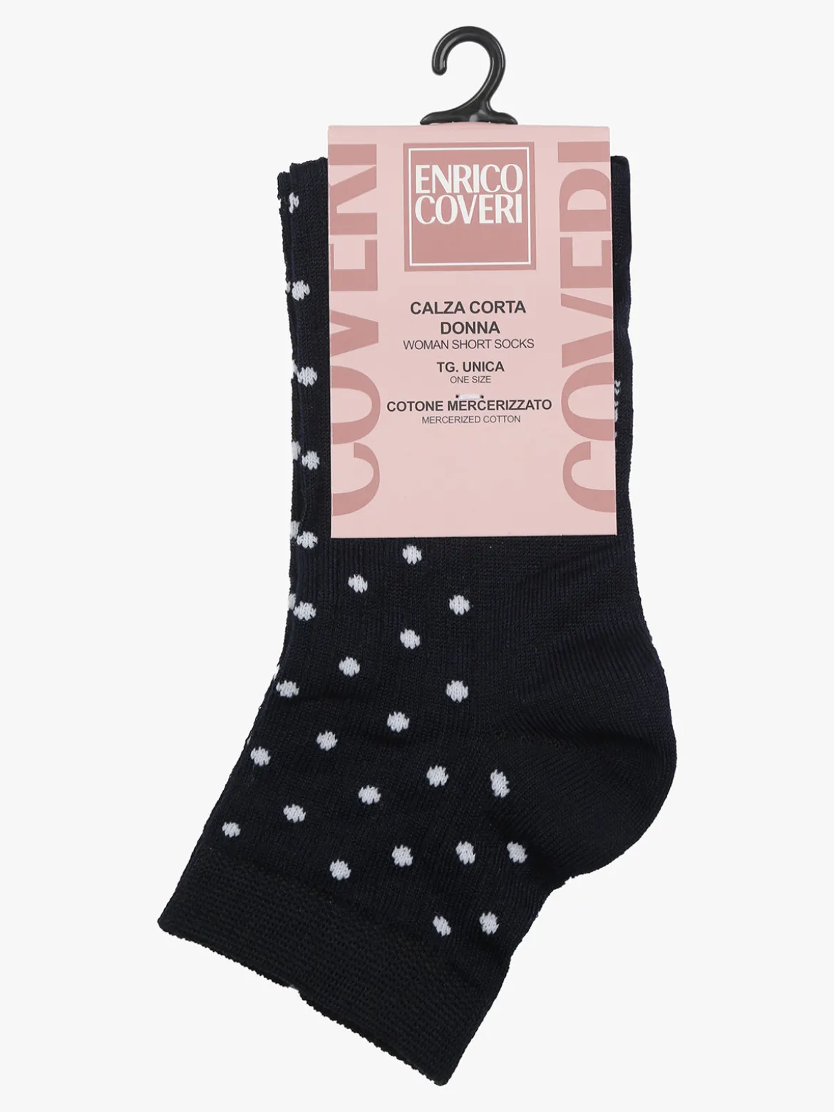 Enrico Coveri Calze corte da donna a pois - blu scuro