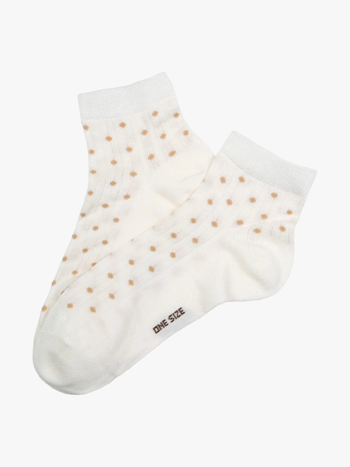 Enrico Coveri Calze corte da donna a pois - panna