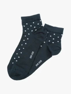 Enrico Coveri Calze corte da donna a pois - verde scuro