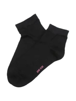 Enrico Coveri Calze corte da donna in cotone mercerizzato - nero