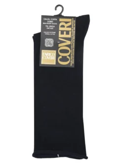 Enrico Coveri Calze corte da uomo in caldo cotone - blu scuro