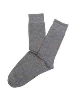 Enrico Coveri Calze corte da uomo in cotone mercerizzato - grigio