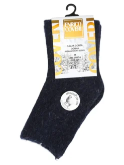 Enrico Coveri Calze corte donna in misto lana - blu scuro