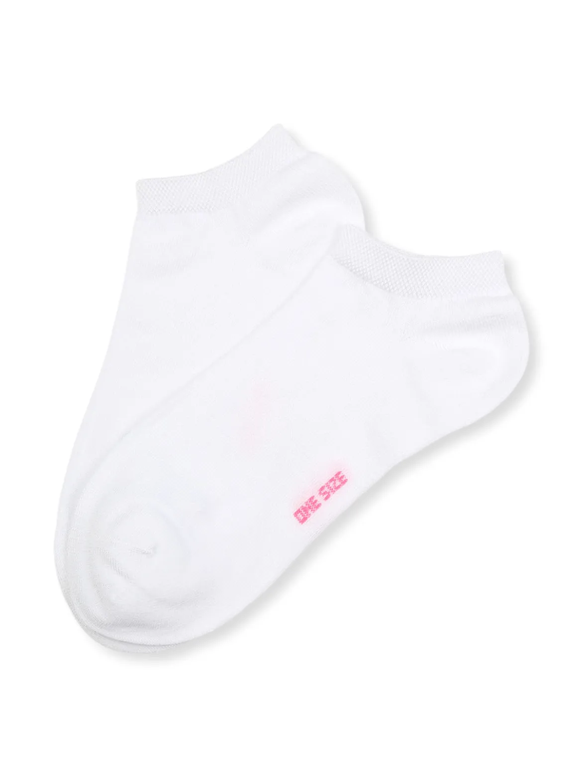 Enrico Coveri Calze corte sneaker da donna in cotone mercerizzato - bianco