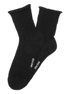 Enrico Coveri Calze donna midi in cotone mercerizzato - nero