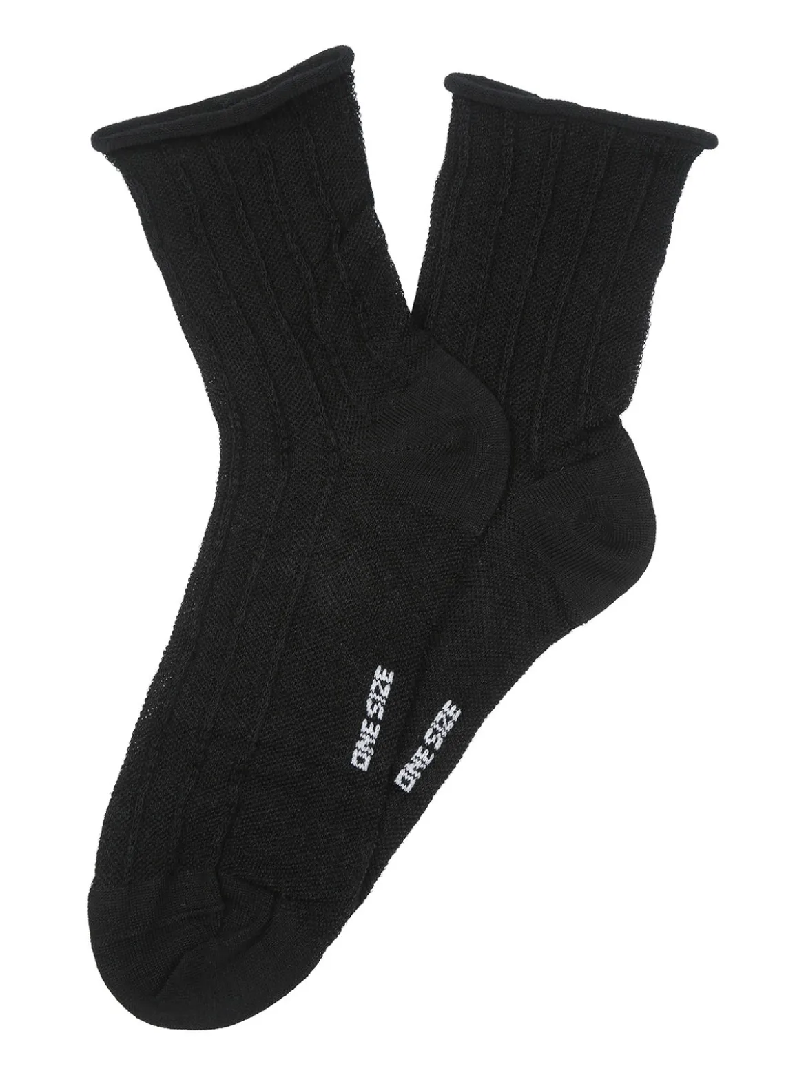 Enrico Coveri Calze donna midi in cotone mercerizzato - nero
