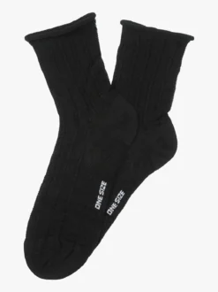 Enrico Coveri Calze donna midi in cotone mercerizzato - nero
