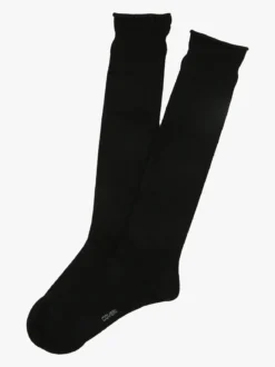 Enrico Coveri Calze lunghe da donna in misto cashmere - nero