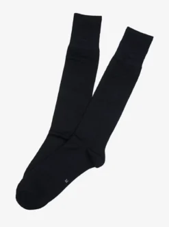 Enrico Coveri Calze lunghe da uomo in cotone mercerizzato - blu scuro