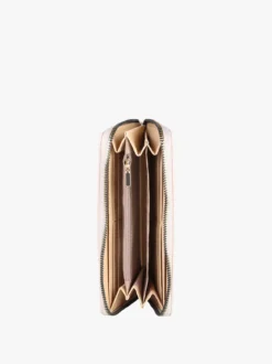 Enrico Coveri Contemporary Portafoglio donna in ecopelle con zip - sabbia