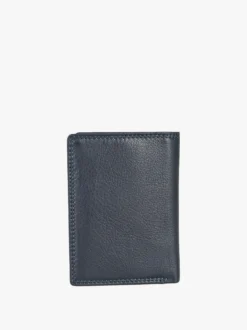 Enrico Coveri Contemporary Portafoglio verticale in pelle da uomo - blu scuro