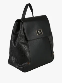 Enrico Coveri Contemporary Zaino donna in ecopelle con patta - nero