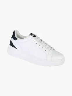 Enrico Coveri Sneakers stringate da uomo con suola alta - bianco