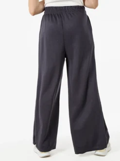 Essenziale Milano Pantaloni donna a palazzo in felpa - grigio scuro