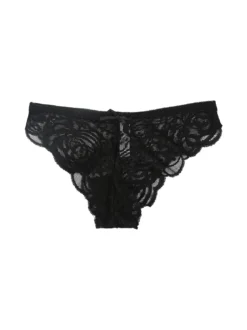 Essenziale Milano Slip da donna in pizzo - nero