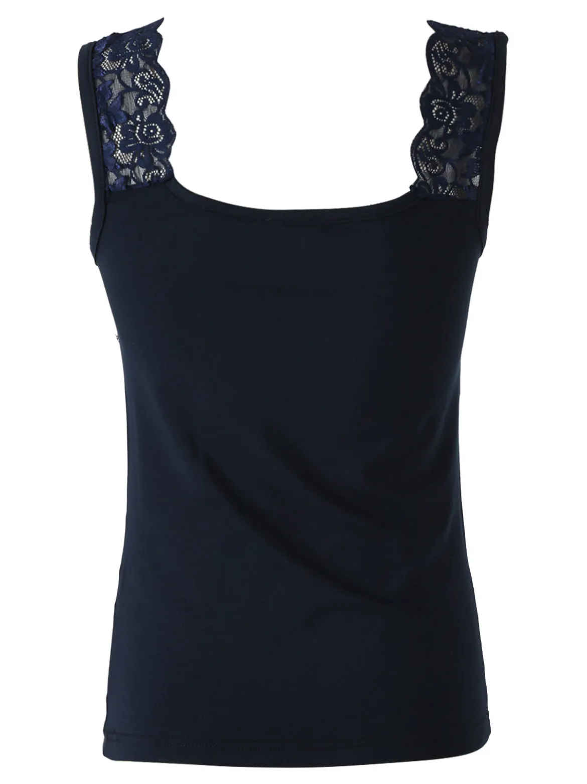 Esse Speroni Canotta intima donna con pizzo - blu scuro