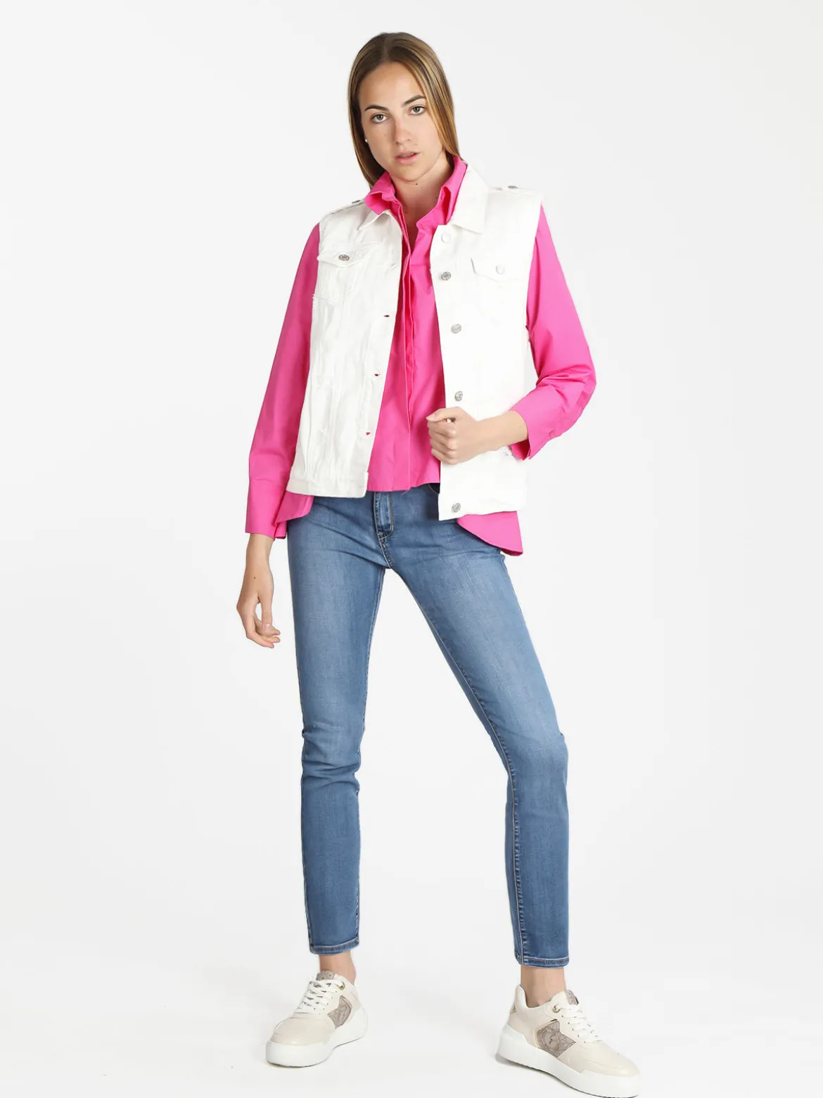 Farfallina Gilet in jeans da donna