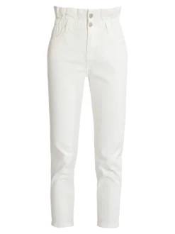 Farfallina Jeans donna bianchi mom fit