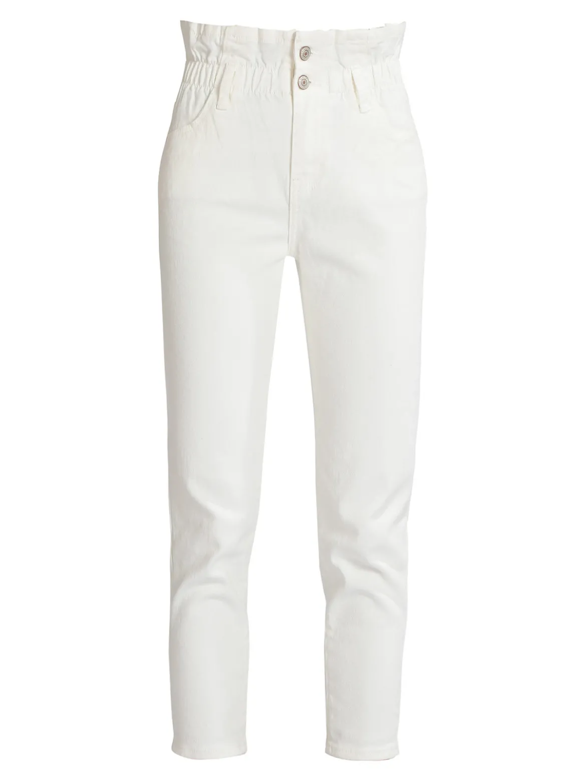 Farfallina Jeans donna bianchi mom fit