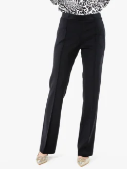 Fast Fashion Completo elegante da donna con blazer e pantaloni con finale a zampa - nero